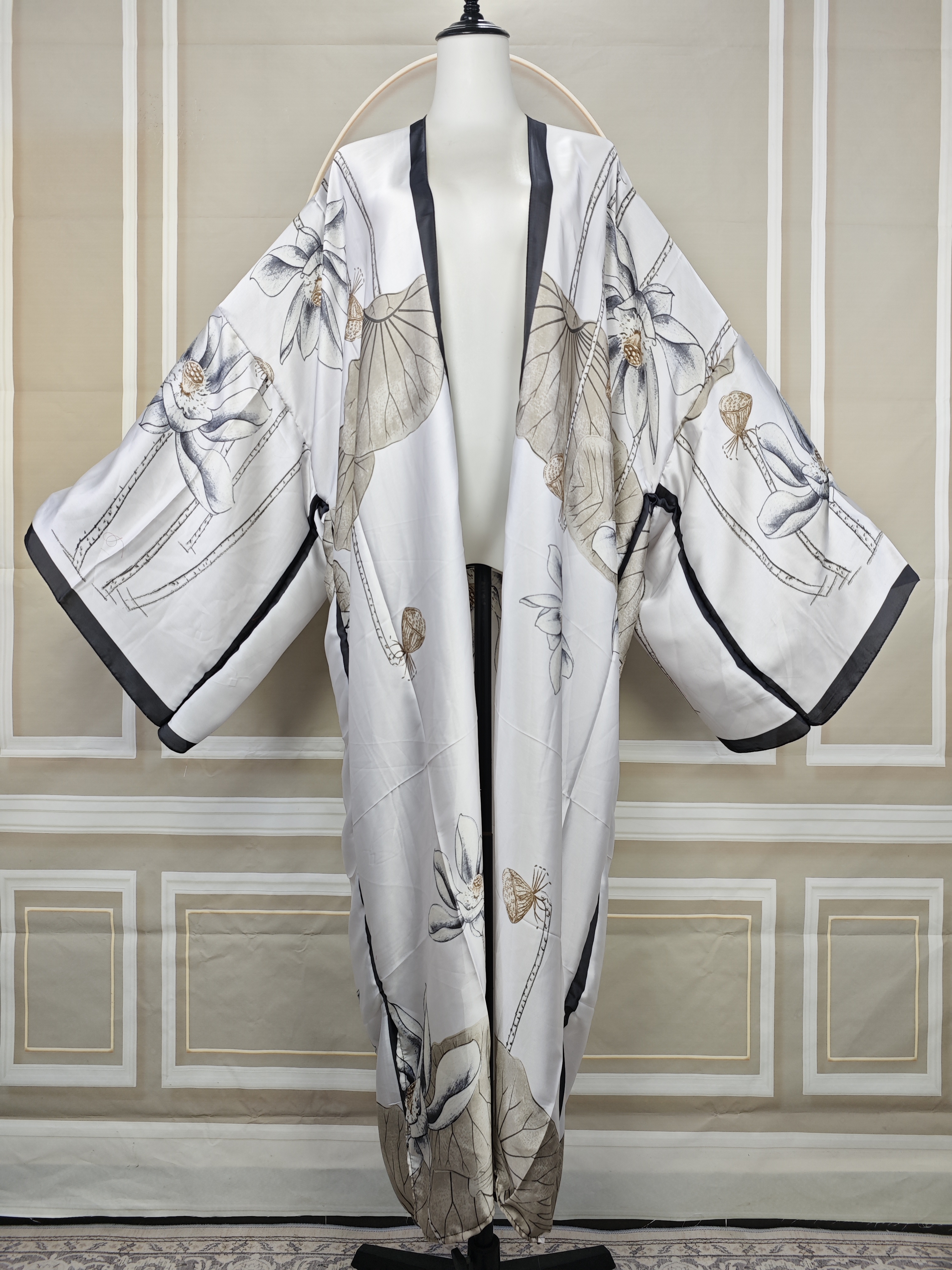 Boho Chic grande taille Kimono Cardigan imprimé cheval vibrant léger été plage couverture femmes décontracté Poncho robe africaine