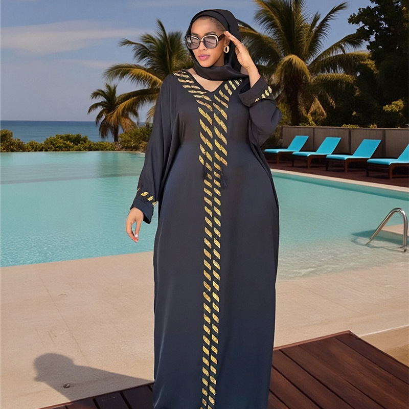 Robe musulmane Abaya Jalabiya femmes Eid robes saoudien longue Robe robes Hijab Islam Abayas foulard Ramadan marocain dubaï caftan