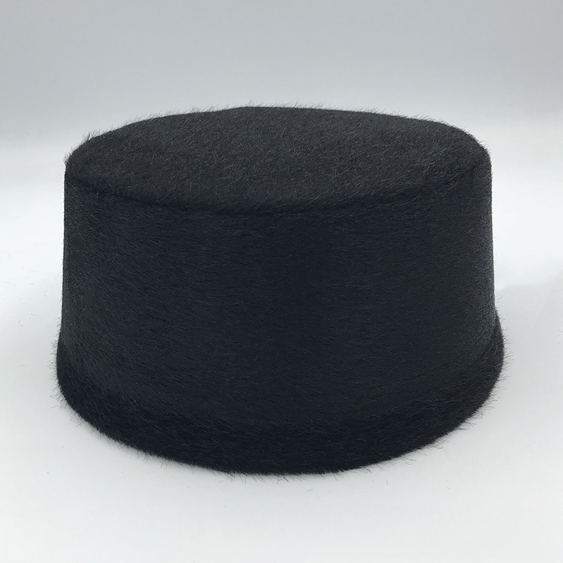 Chapeaux musulmans pour femmes et hommes, noir, marron, casquette de prière Eid à coque rigide, élégante, dubaï, turquie, peluche, mode printemps hiver