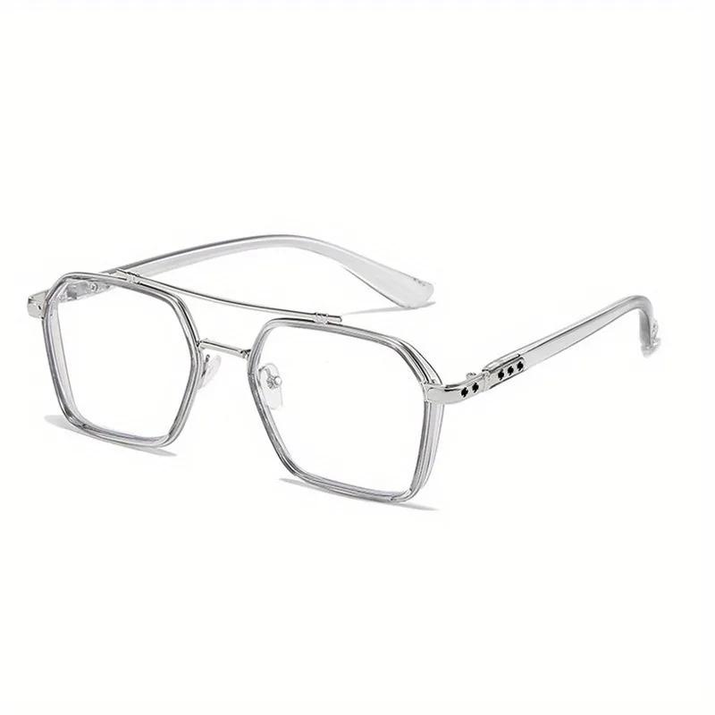 Nouvelles lunettes de mode européennes et américaines pour hommes et femmes, monture décorative, même style steampunk rétro pour les fêtes