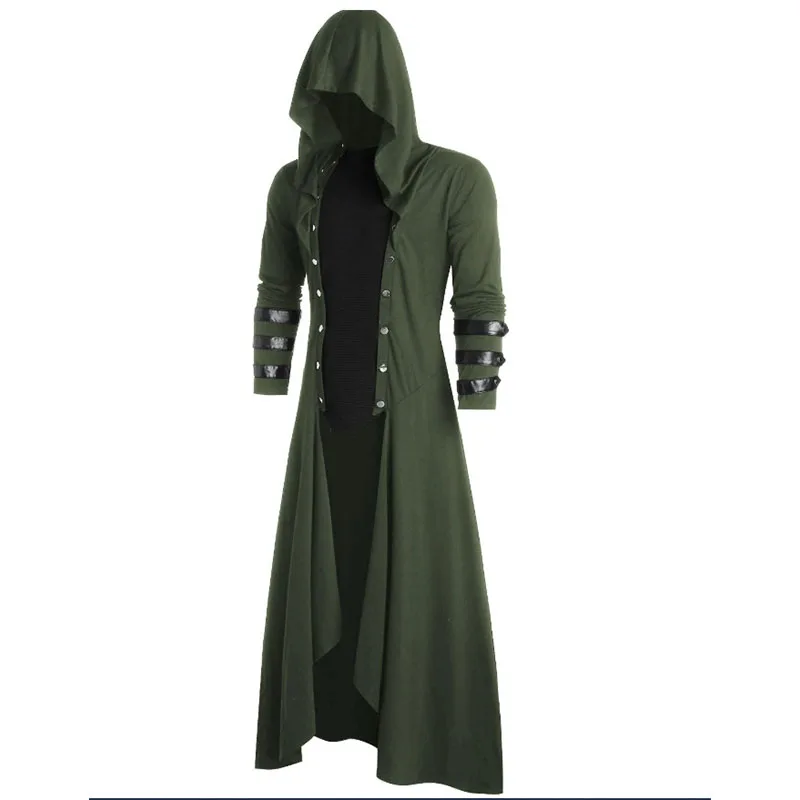 Adulte hommes médiéval victorien Costume smoking Gentleman Tailcoat gothique Steampunk Trench Coat redingote tenue pardessus uniforme