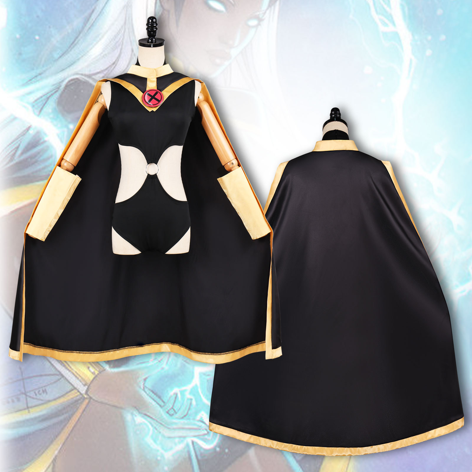 Costume de cosplay Stooorm pour femme, uniforme adulte, cape, tenue de fête d'Halloween, costume de carnaval, vêtements de jeu de rôle, performance scénique