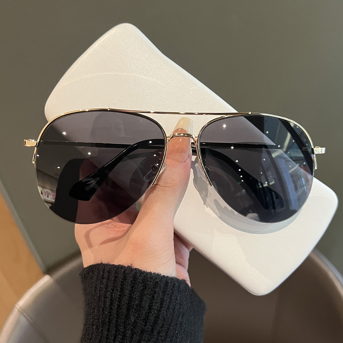 Nouveau Vintage pilote lunettes De soleil femmes hommes marque lunettes De soleil rondes femme lunettes circulaires Oculos De Sol pour homme femme lunettes