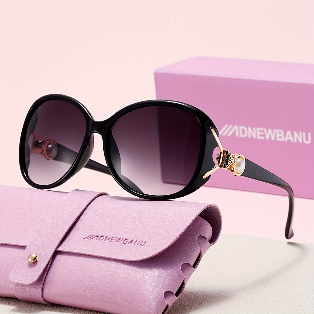 Lunettes pour femmes avec monture en métal violet, verres en polycarbonate, usage quotidien