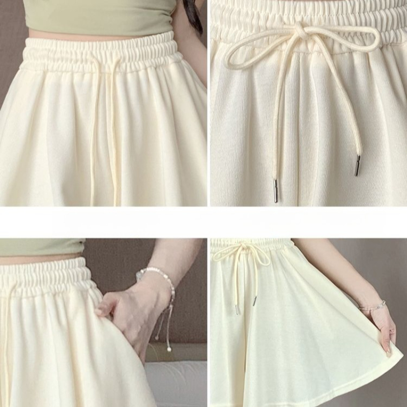 Shorts amples coupe trapèze décontractés et polyvalents, confortables, nouvelle collection été 2026, taille haute, jambes larges, shorts de sport pour femme