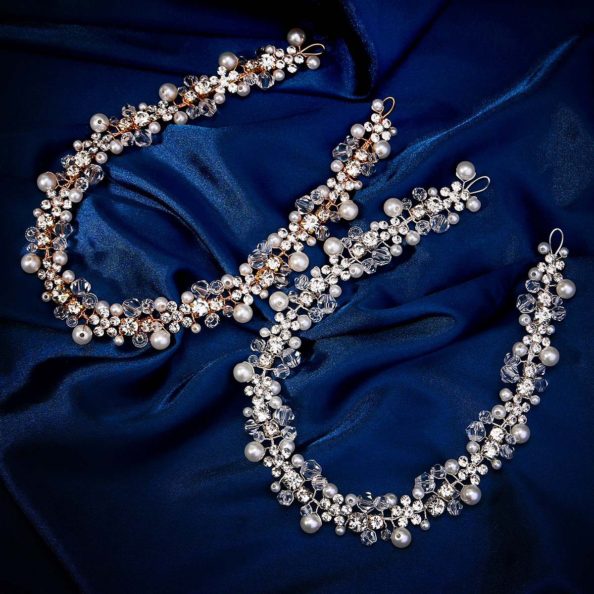 Bandeau de luxe en perles de cristal pour femmes, élégant, couvre-chef pour fête de mariage, accessoires pour cheveux, cadeaux