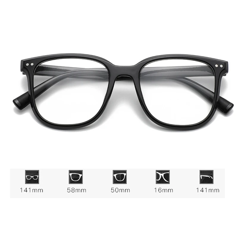 Lunettes de myopie de luxe pour femmes, lunettes bloquant la lumière bleue pour hommes, Anti-rayons, vue de près, dioptries 0 à-6.0