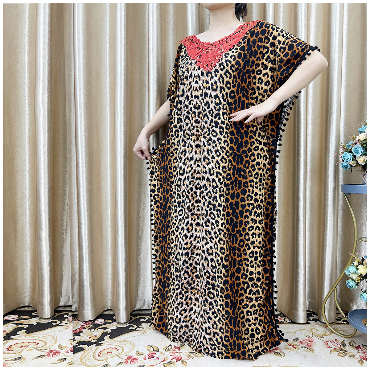 Robe africaine à manches fleuries pour femmes, Abaya musulmane, Dubaï, Turquie, mode musulmane, Hijab Cotta, vêtements musulmans jeunesse, nouveau