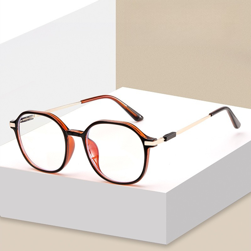 Lunettes de myopie Vintage pour hommes et femmes, monture ronde unisexe, lunettes de Prescription pour dames, pilote optique, lunettes pour myopes