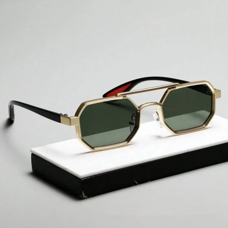 Lunettes de soleil carrées vintage pour hommes, lunettes de soleil steampunk, lunettes de soleil rétro pour femmes, style punk, lunettes de mode, lunettes de soleil rétro, Gafas De Sol