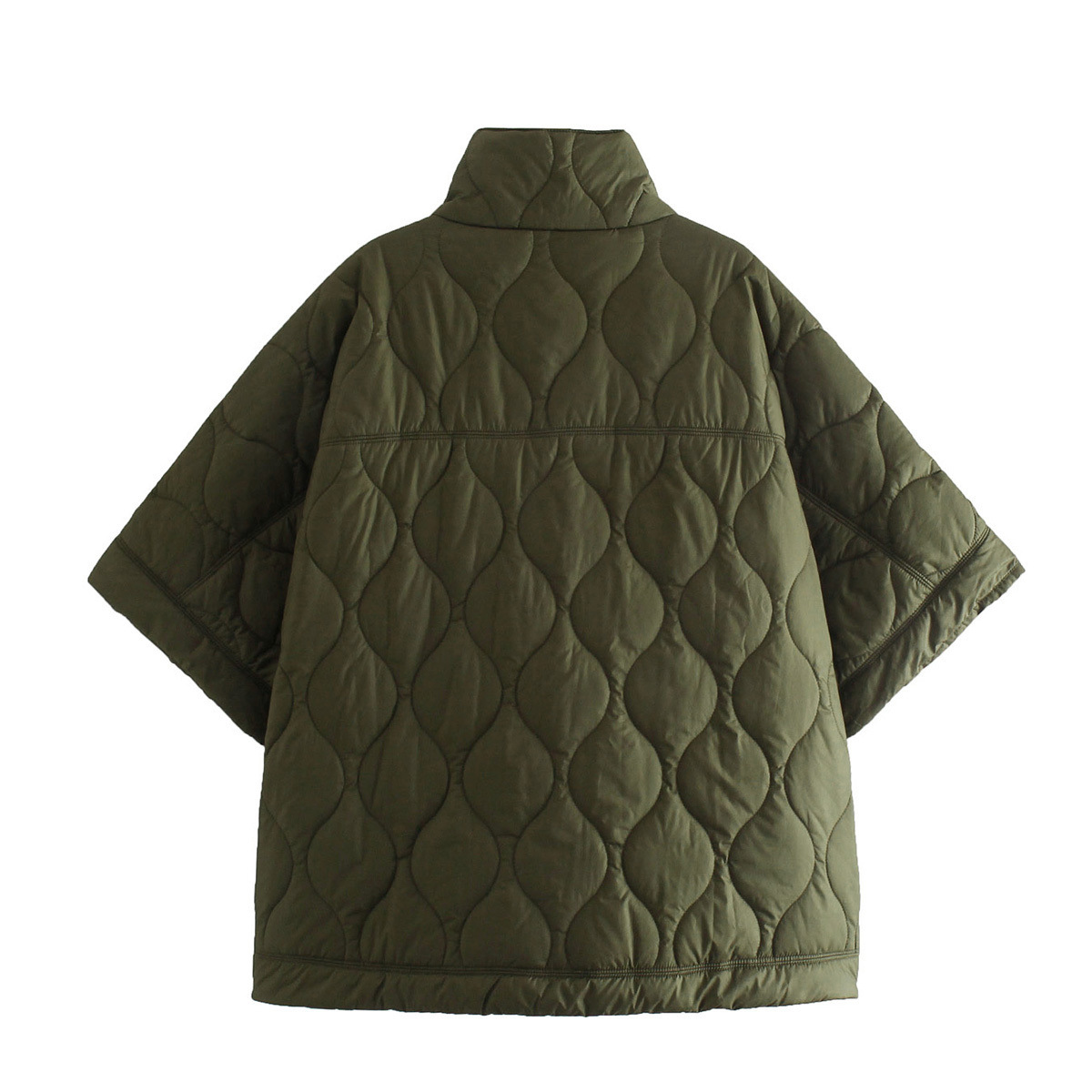 Veste matelassurera en coton Everak pour femme, manteau chaud, fermeture éclair, hiver