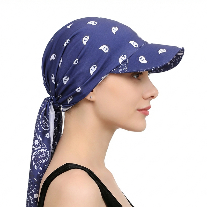 Nouvelle casquette pré-nouée pour femmes musulmanes, visière pare-soleil, turban, casquette de baseball, foulard, hijab, bandeau, chapeau d'extérieur pour femme, chapeau de soleil