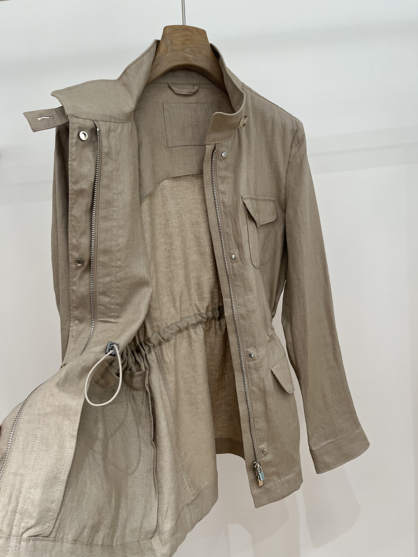 Veste pour femmes printemps-été, nouvelle veste en lin uni avec poche, cardigan tendance, veste décontractée pour femmes