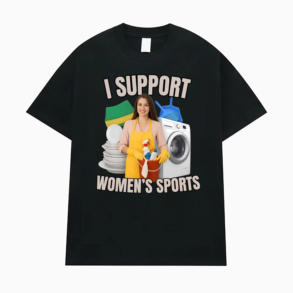 Je soutiens les femmes sport drôle Offensive humour sarcastique T-shirt hommes femmes T-shirt streetwear mode Hip Hop vêtements t-shirts