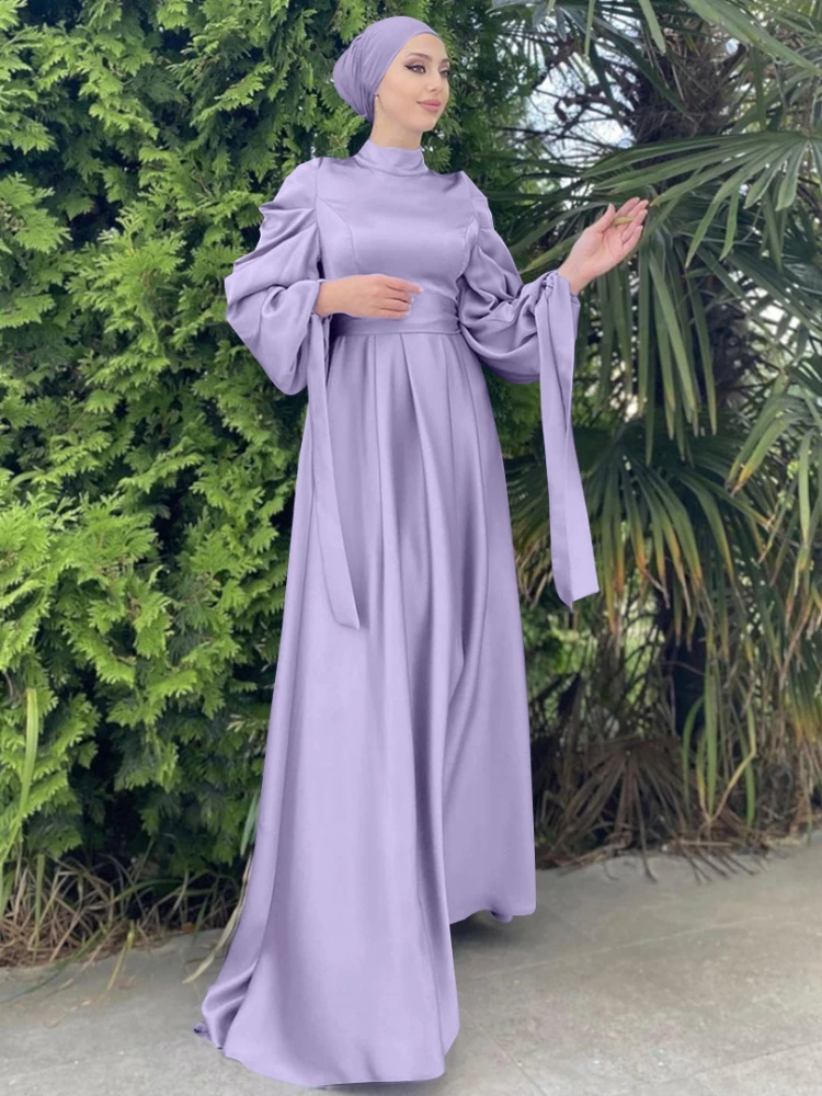 Eid Maroc Robe Femmes Musulman Abaya Arabe Hijab Dubaï Islam Caftan Robe Longue Musulmane Robes Largos Ramadan 2025