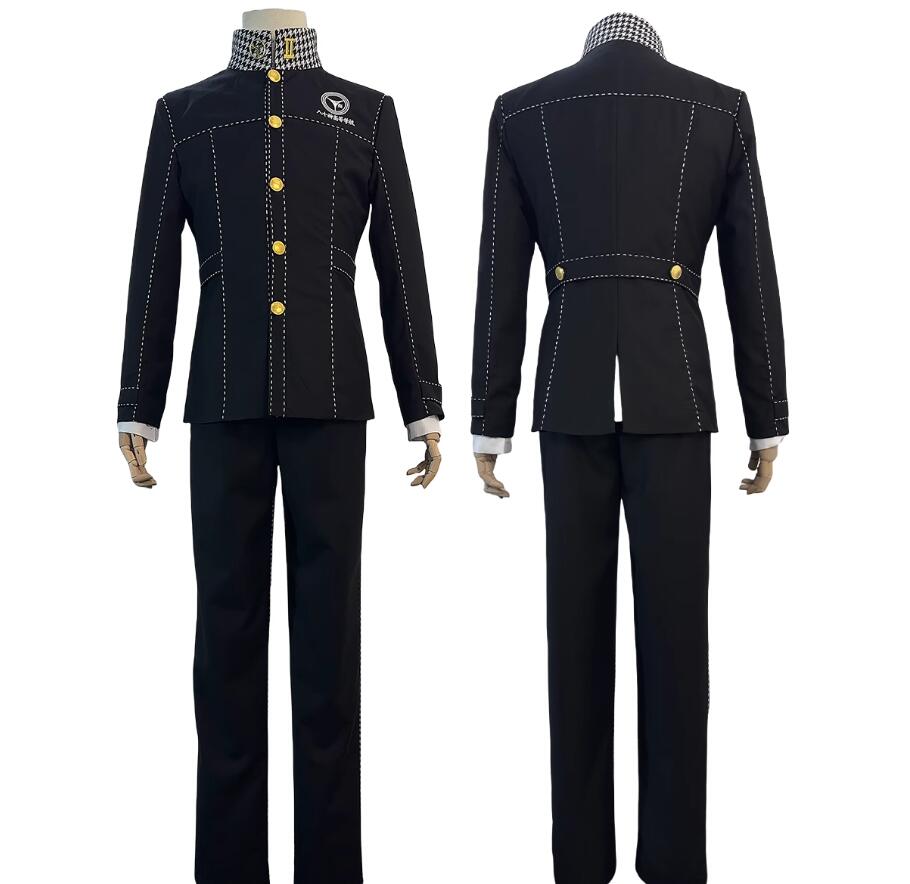 Yu Narukami Anime Cosplay Costume pour hommes, uniforme scolaire, manteau, chemise, pantalon, Halloween, tenue de Noël imbibée