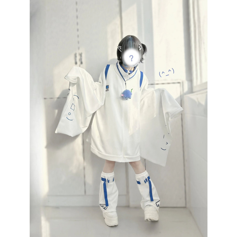 Veste Japonaise à Manches Larges pour Femme, Manteau à Fermeture Éclair, Solide, Décontracté, Polyvalent, à la Mode, Printemps Automne 2024