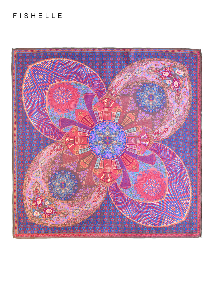 Magnifique foulard 100% soie imprimé, châle enveloppement sergé, Bandana Hijab carré pour femmes, bandeau, foulard, cadeaux luxueux pour dames