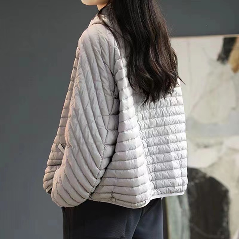 Nouvelle Veste Automne-Hiver 2026 pour Femme – Manteau Léger à Capuche en Coton Rembourré, Parka Décontractée et Chaude pour Femme