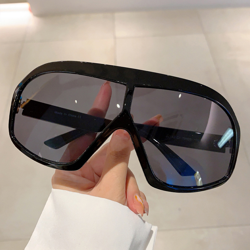 Lunettes de soleil Y2K pour hommes et femmes, lunettes de soleil chimsun, grand cadre, nuances de luxe, mode vintage, créateur de marque punk