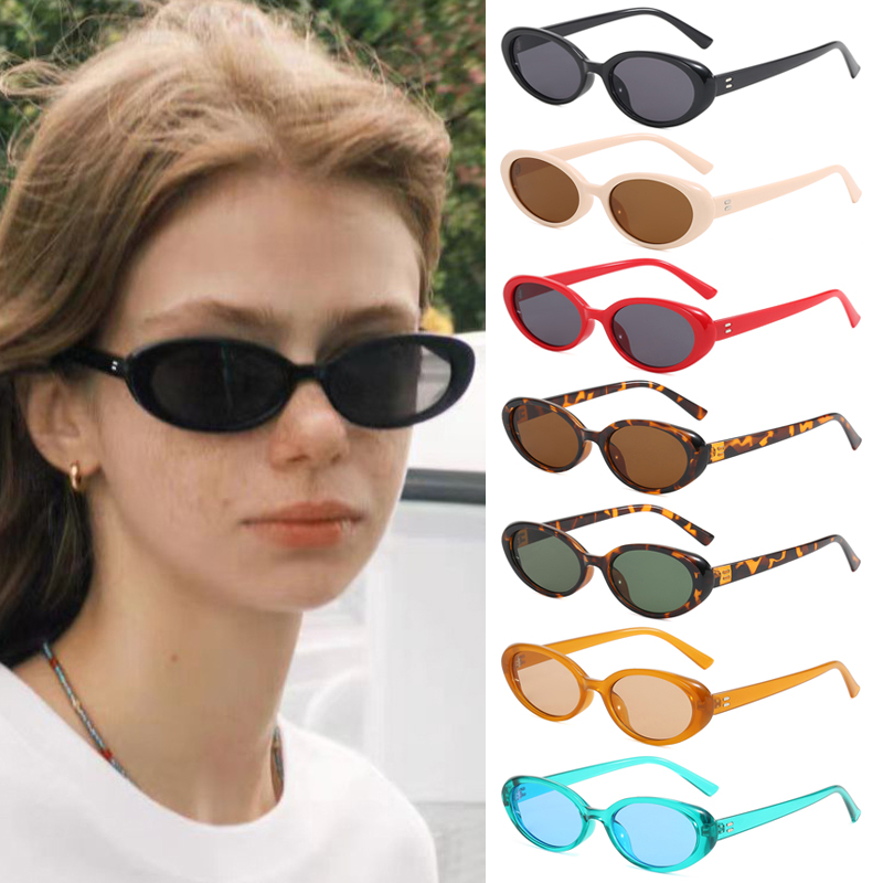4 pièces/7pc petites lunettes de soleil ovales Vintage lunettes de soleil ovales 2024 hommes petites lunettes de soleil ovales rétro mode femmes lunettes de soleil Oculus 