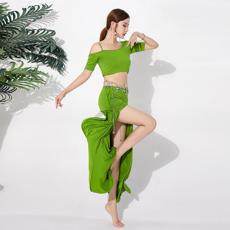 Femmes élégant danse du ventre haut court jupe Costume adulte dame orientale danse du ventre Performance formation cours classe tenue ensemble
