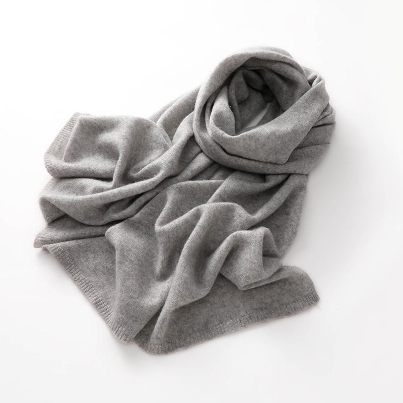 "Épaarpe 100% cachemire de qualité pour femmes et hommes – Écharpe tricotée chaude d'hiver de couleur unie, chauffe-cou doux et luxueux, léger et tendance