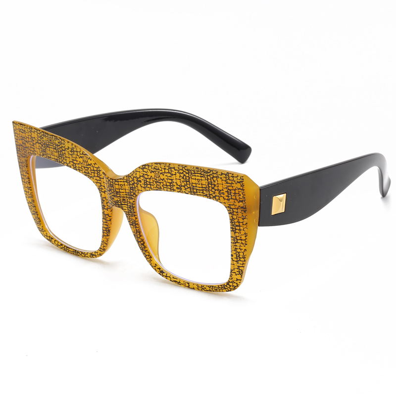 Montures de lunettes carrées surdimensionnées pour femmes, verres optiques Anti-lumière bleue, marque de luxe, grandes lunettes