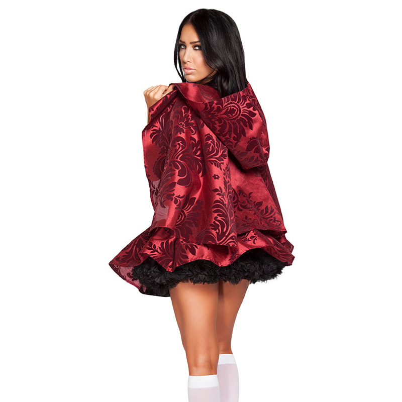 Costume du Petit Chaperon Rouge pour Femme, Bustier Gothique, Tenue de Palais, Cosplay, Robe de ixde Barrage, Carnaval, Halloween, Nouvelle Collection
