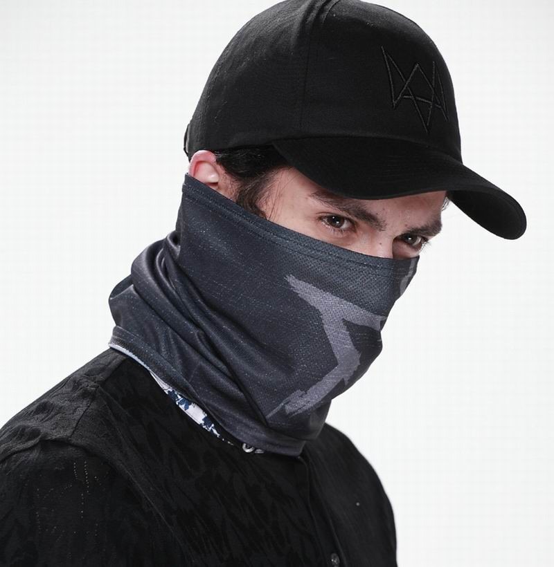 Masque foulard et bonnet Watch Dogs, masque facial, cache-cou, jeu vidéo, cosplay, Aiden Pearl