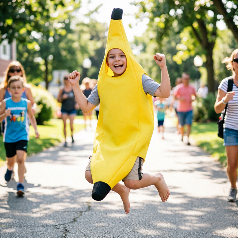 Costume de carnaval pour hommes, déguisement amusant et sexy en forme de banane, déguisement fantaisie pour adultes, nouveauté, décorations pour fête d'Halloween et de Noël, vêtements