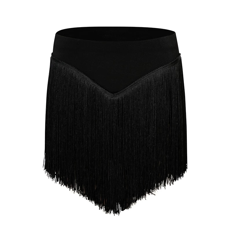 Vêtements de danse latine pour femmes, Costumes Cha Cha Samba Rumba, jupe de danse latine à franges, jupes courtes irrégulières, Costume de danse moderne