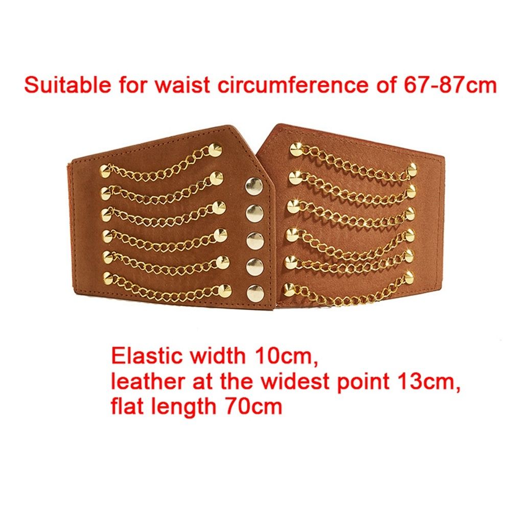 Ceinture Large pour Femme, Corset Slim, Cummerbunds, artificiel astique, Environnement Rivet, Manteau Femme, Ceinture Haute, Accessoires Mode, 10cm