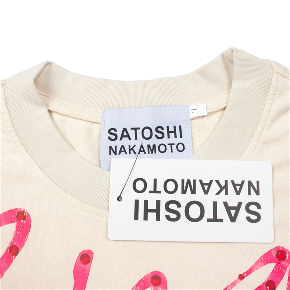 Débardeur Satoshi Nakamoto pour Hommes et Femmes, T-shirt de Marque Streetwear Tendance avec Imprimé Lettres Graphiques, Coupe Ample, Qualité Supérieure
