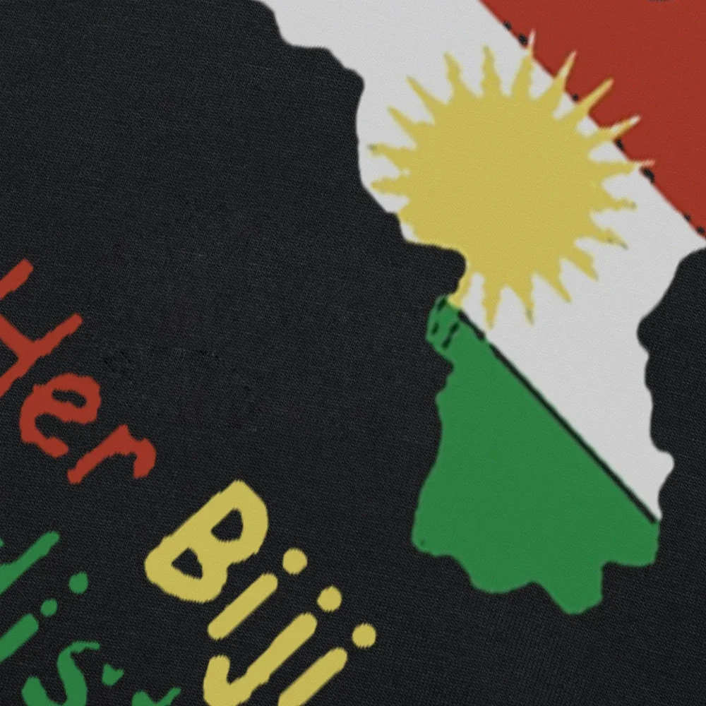 T-shirt manches courtes homme, streetwear, estival et humoristique, en coton, avec image kurde du Kurdistan, cadeau d'anniversaire