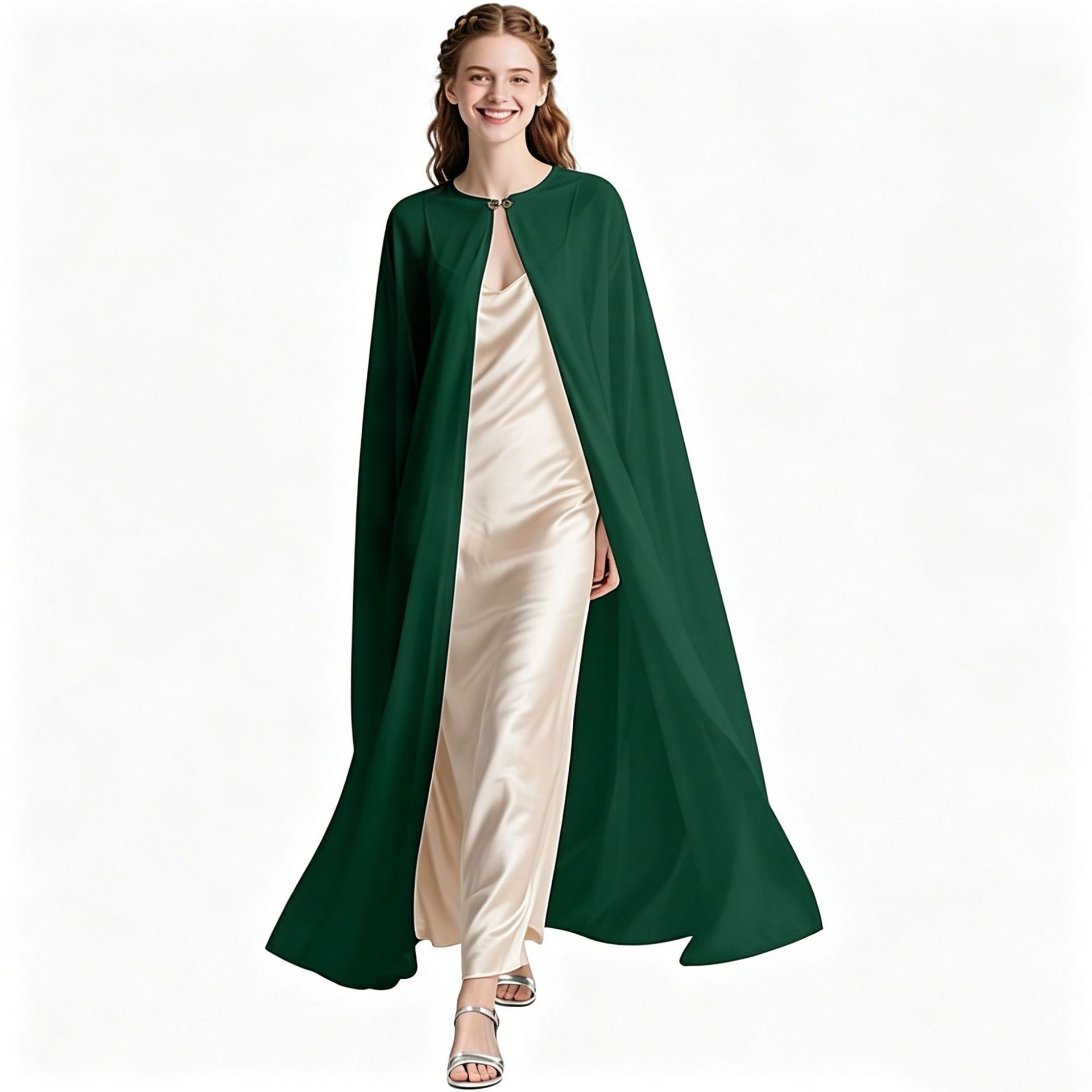 Costumes d'archer médiéval et de la Renaissance pour cosplay, Robe à capuche, Pull à lacets, Robe longue à capuche, Cape pour fête d'Halloween