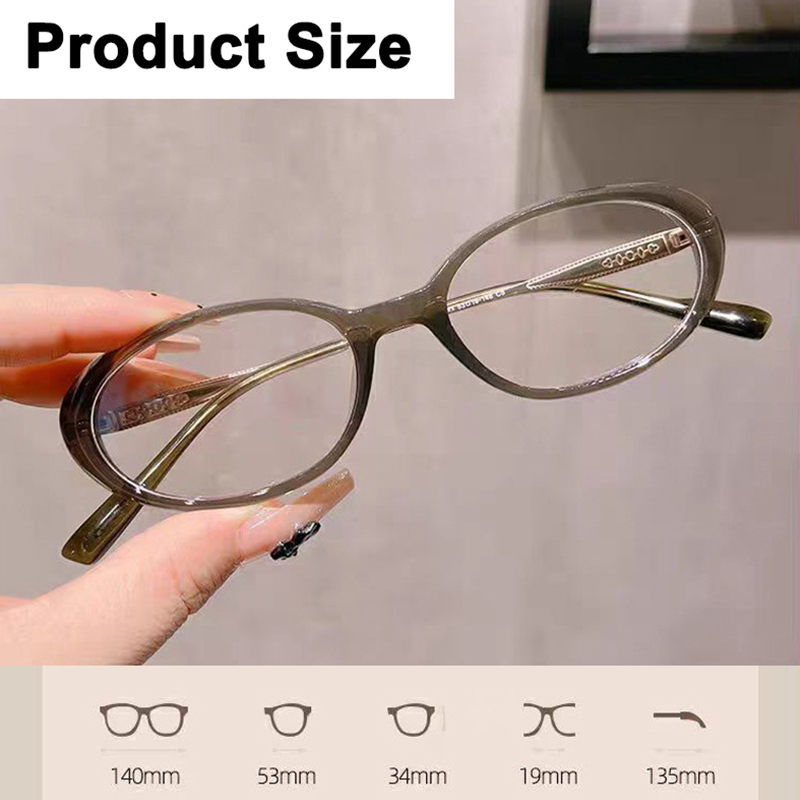 Lunettes de lecture ovales à monture épaisse, optique Anti-lumière bleue, ultralégères, presbytes, pour femmes et hommes âgés