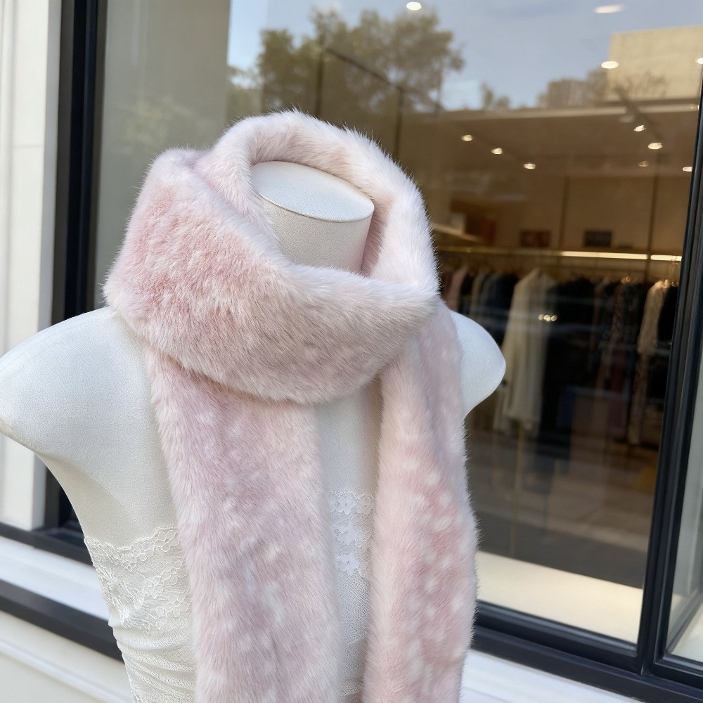 Écharpe à motif de cerf kawaii, coupe-vent, chaude pour l'hiver, cache-oreilles pliables, chauffe-cou doux, célébration du Nouvel An
