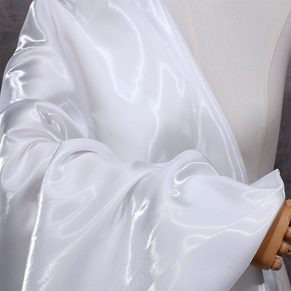 Tissu en Satin liquide brillant 50x150cm, soie cristal métallique pour bricolage, couture de robe pour femmes, Costume, draperie, Textiles de maison