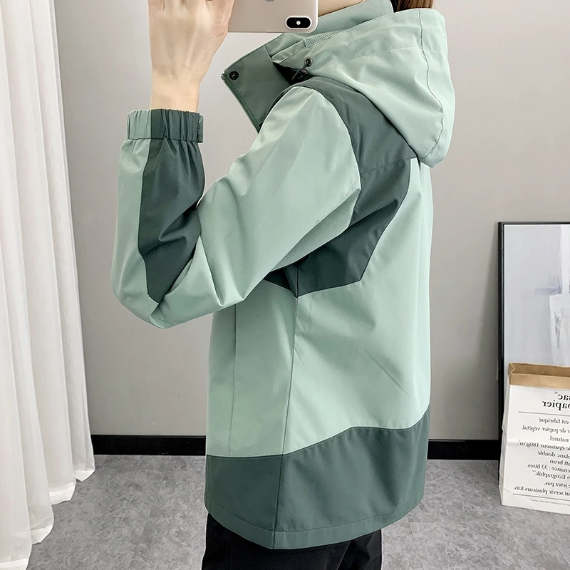 2025 nouveau manteau Joker pour femmes manteau imperméable coupe-vent monocouche veste à manches longues fermeture éclair Sport vestes à capuche vêtements d'extérieur pour femmes