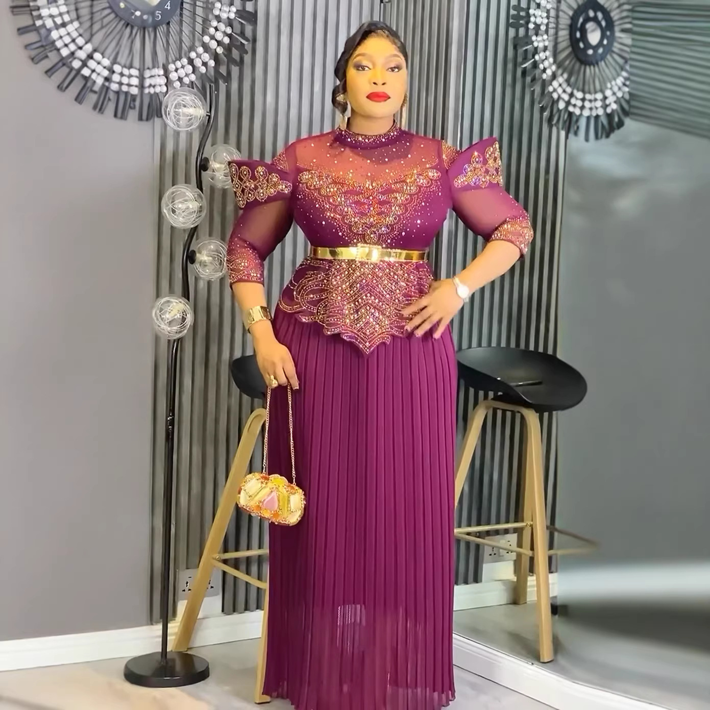Robes de soirée africaines pour femmes, grande taille, mode Dashiki Ankara, robe de soirée de mariage élégante, turquie, musulmane, Maxi, 2026
