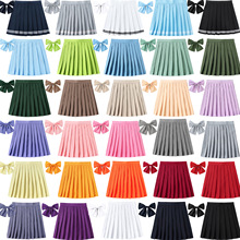 XS-5XL femmes jupe plissée avec cravate noeud papillon Harajuku Preppy Mini uniformes scolaires japonais filles été Kawaii jupe courte fille