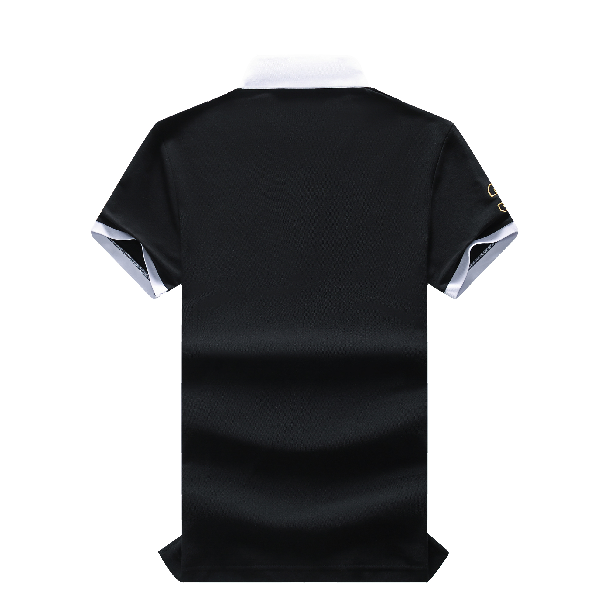 Polo pour homme avec broderie MIRACLE, coutures contrastées, design classique et original, col polo, pur coton respirant.
