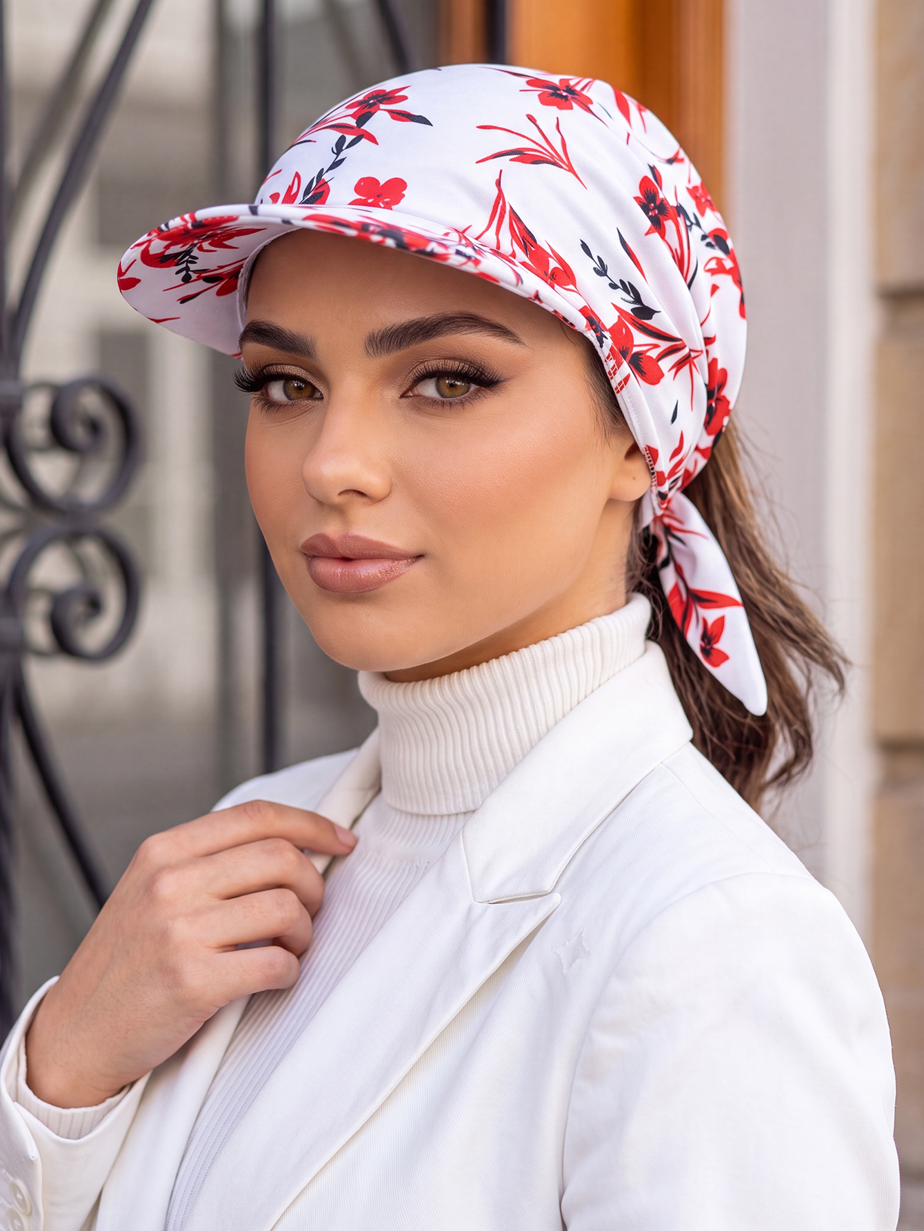 Hijab turban à imprimé léopard, foulard pré-noué doux et élastique, couvre-tête pour femmes musulmanes avec nœud arrière