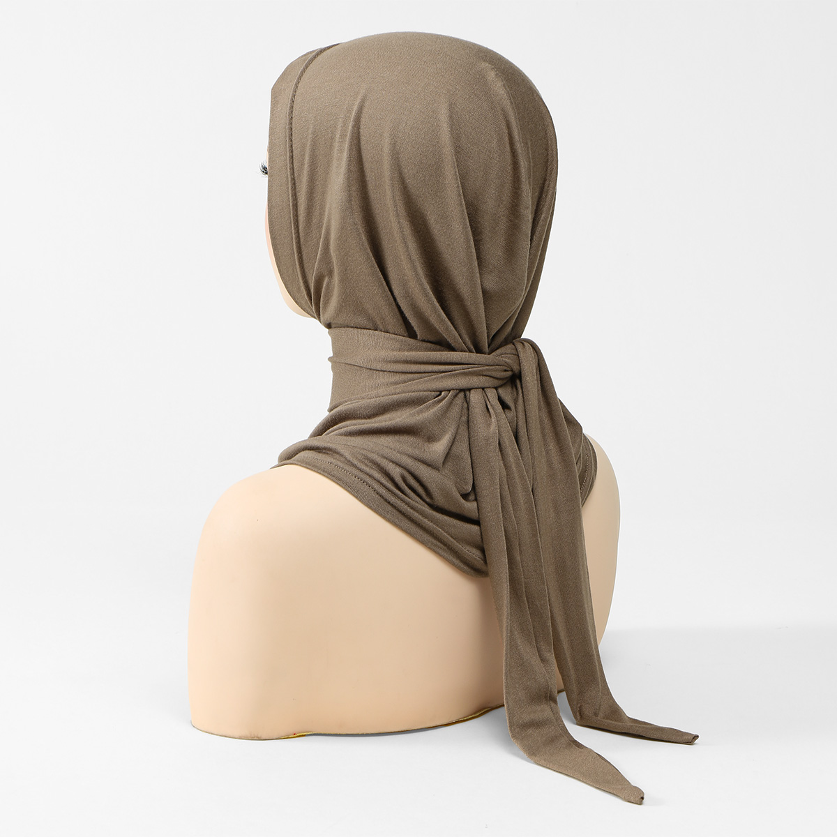 Nouveau hijab instantané en jersey de coton à nouer, foulard de sport pour femmes, bandeau élastique, écharpe musulmane, châle, turban islamique