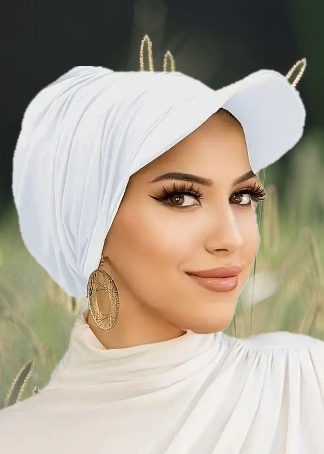 2025 mode femmes visière Bandana bandeau bord casquette pré-attaché crème solaire Turban casquettes de Baseball foulard Hijab femme chapeau d'extérieur