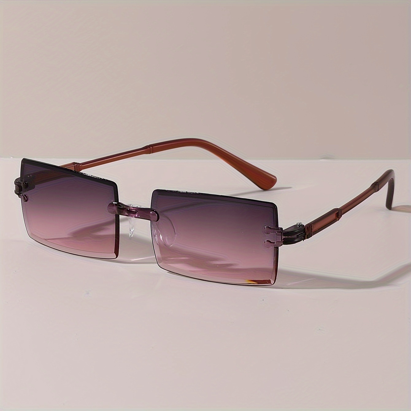 Lunettes de soleil rectangulaires à la mode pour femmes et hommes, nuances décoratives pour documents bonbons mignons pour les vacances, les fêtes à la plage, lunettes UV400, 9 pièces