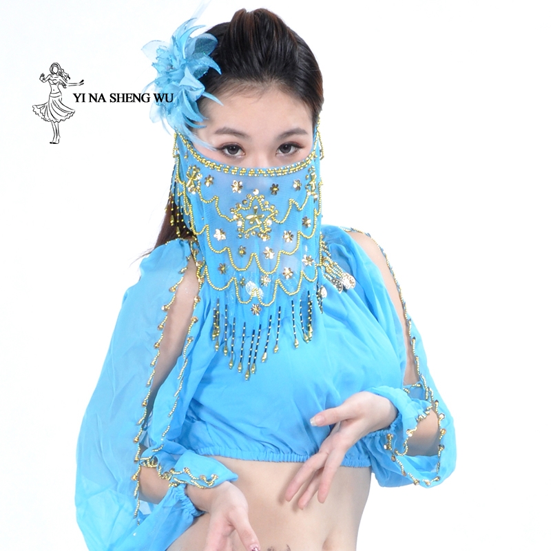 Voile de danse du ventre pour femmes, Tribal indien pour femmes, accessoires de danse du ventre, la vente de différentes couleurs, 9 couleurs