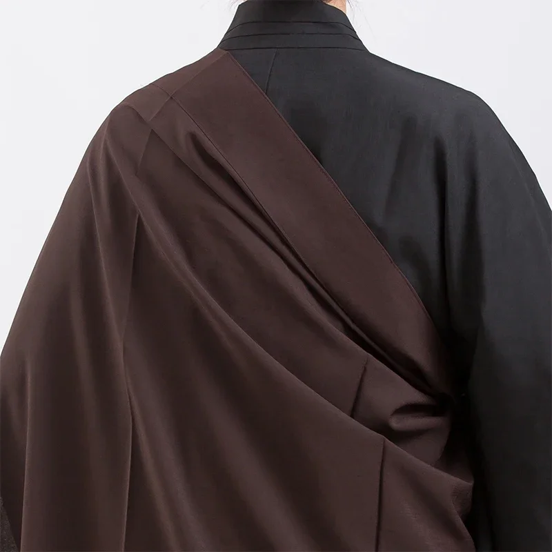 Robes bouddhistes Everak pour adultes, moine Haiqing, vêtements de méditation, UL, lin, confession, longue robe, 145-185cm