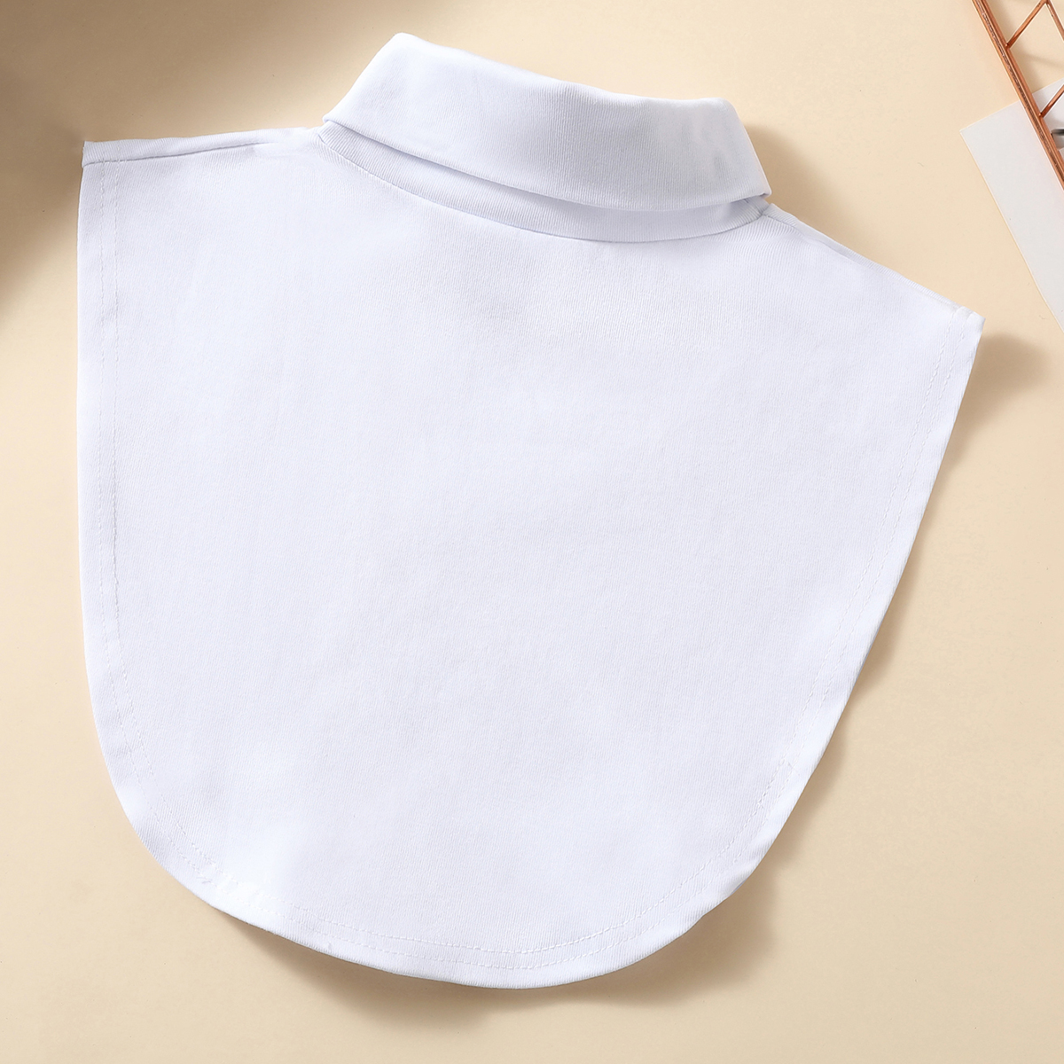 Écharpe de protection du cou chaude pour femme, faux col haut, col roulé en jersey élastique, à la mode et polyvalent